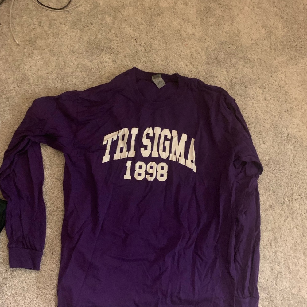 Purple Tri Sigma 1898 Long Sleeve Shirt - Picture 1 of 1